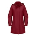 thumbnail image 3 of Women's Detachable Hood Water Windbreaker Women's Solid Color Long Sleeved Thin Coat Matching with Various Outfits Hand Wash, 3 of 6