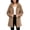 Coffee, variant on Atogsazn Women's Sherpa Full Zip Jacket Casual Fleece Long Sleeve Hooded Coat Winter Warm Jacquard Tops Black L Fashion