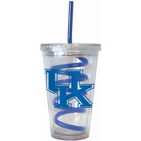 16oz NCAA Kentucky Wildcats Swirl Straw Tumbler