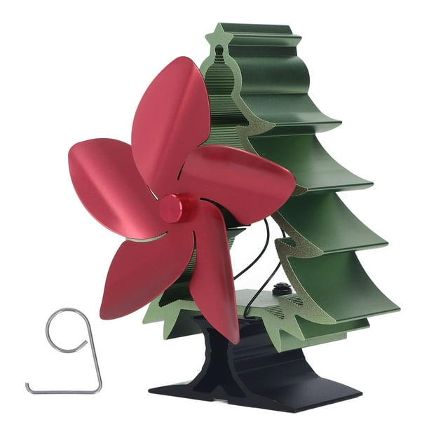 Heat Sensing Fireplace Fan,5 Blade Heat Powered Portable Wood Stove Fan