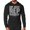 Silver on Black, variant on Gymish One More Rep Lightweight Long Sleeve Hooded T-Shirt for Men – Athletic Workout Hoodie, Khaki, Small
