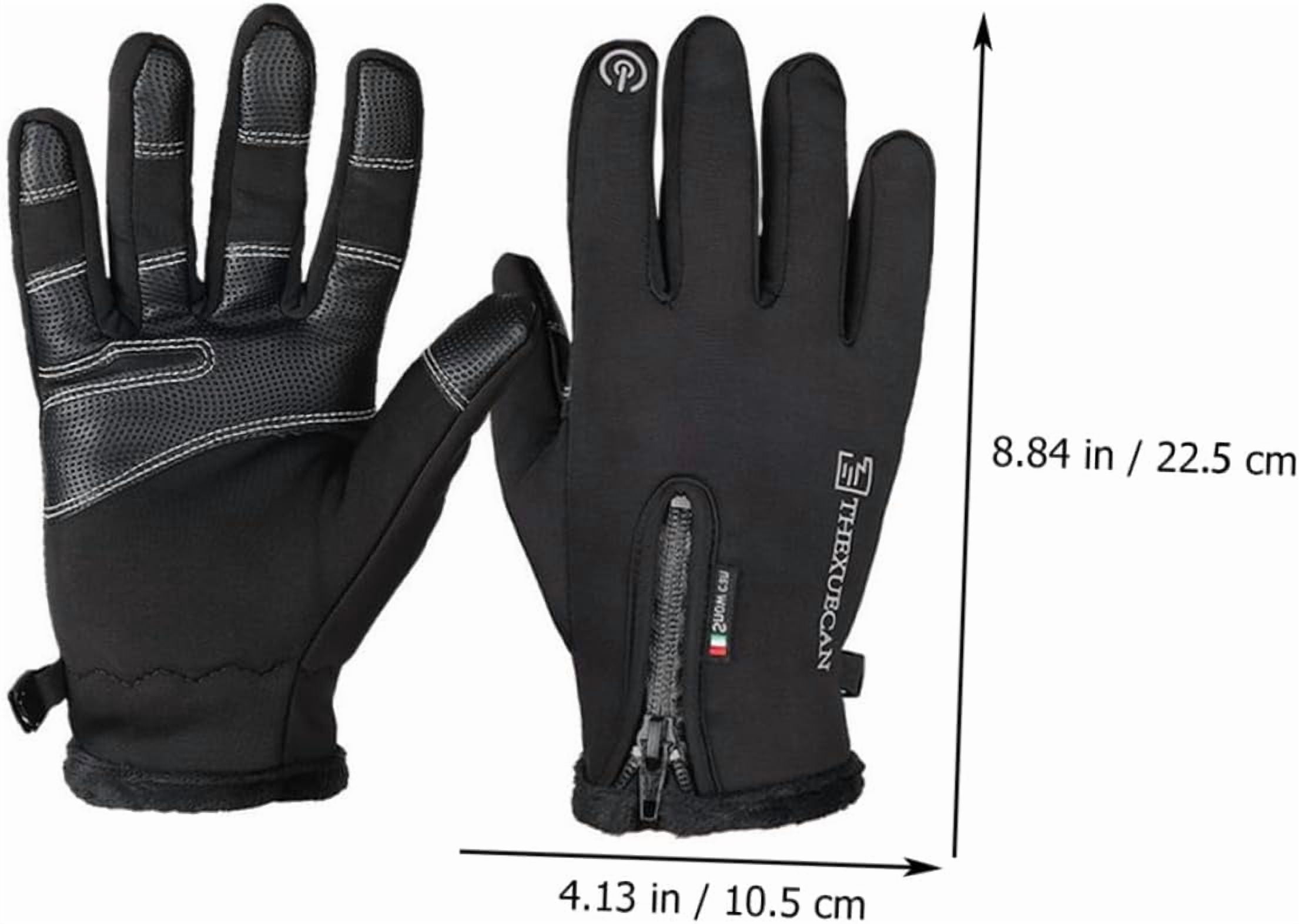 Heated Glove with 3 Heat Settings, Rechargeable Heated Gloves, Winter Gloves for Men and Women, Windproof Anti-Slip Gloves, Full Finger Gloves for Running,Driving,Hiking,and Skiing(Batteries not incl