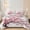 Pink Cherry Blossom, variant on Davulos Floral Quilt for King Bed,3 Piece Watercolor Pink Peony Pattern Bedspread,Reversible Coverlet Bedding Sets Lightweight Bed Cover for Women Bedroom Decor