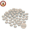 thumbnail image 2 of Ner Mitzvah, 1 Hour European Made Unscented Tealight Candles - White (50 Pack), 2 of 7