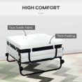 thumbnail image 6 of Resenkos Portable Folding Guest Bed Ottoman with Mattress, White, 6 of 8