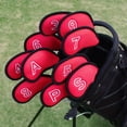 thumbnail image 1 of Juego de Fundas de Hierro para Golf Meshy 10 Piezas / Paquete Juego de Fundas de Cabeza de Hierro para rojo Cola Cubiertas de la cabeza del club de golf, 1 of 8