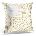thumbnail image 1 of BOSDECO Cercle Blanc Abstrait Pointillés Oreiller Graphique Housse de Coussin Étui de Coussin 16x16 Pouces, 1 of 1