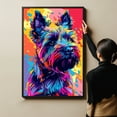 thumbnail image 6 of Bouvierdes Flandres Dog Canvas Wall Art Poster Prints Colorful Pop Animal Art Wall Decor Dog Picture Artwork Pet Dog Painting Poster for Home Bedroom Living Room Decoration Framed, 6 of 6