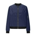 thumbnail image 6 of Breezora Lightweight Windproof Zip Up Jacket for Women Waterproof Fall Coat with Lining and Pockets L Size Navy, 6 of 8