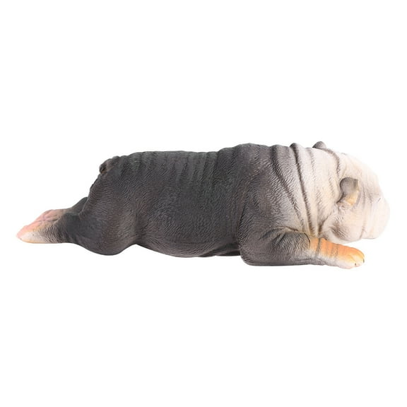 High Simulation French Lying Bulldog Model Sleepy Animal Toy for Children Gift