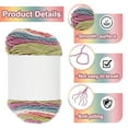 thumbnail image 3 of 1Pcs 211 Yard Acrylic Yarn for Crocheting, Beige,Orange,Green,Blue,Rose Red, 3 of 6