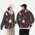 thumbnail image 4 of Balery Cute Christmas Gnomes Sudadera ligera de manga larga con capucha y protección solar UPF 50+ para hombre y mujer, ideal para pesca y running-3X-Large, 4 of 7