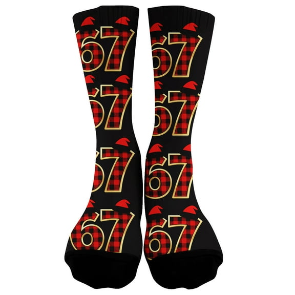 Kids Socks Novelty Socks Cartoon Character Six Seven 6 7 Graphic Print