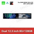 thumbnail image 3 of SNATEEN Dual 12.3 inch Carplay Screen/Radio/Multimedia Player for BMW X3/X4 2011-2016 Models Universal Car Navigation/GPS Upgrade Headunit Android Display 1080P Touch Screen Replace System, 3 of 16