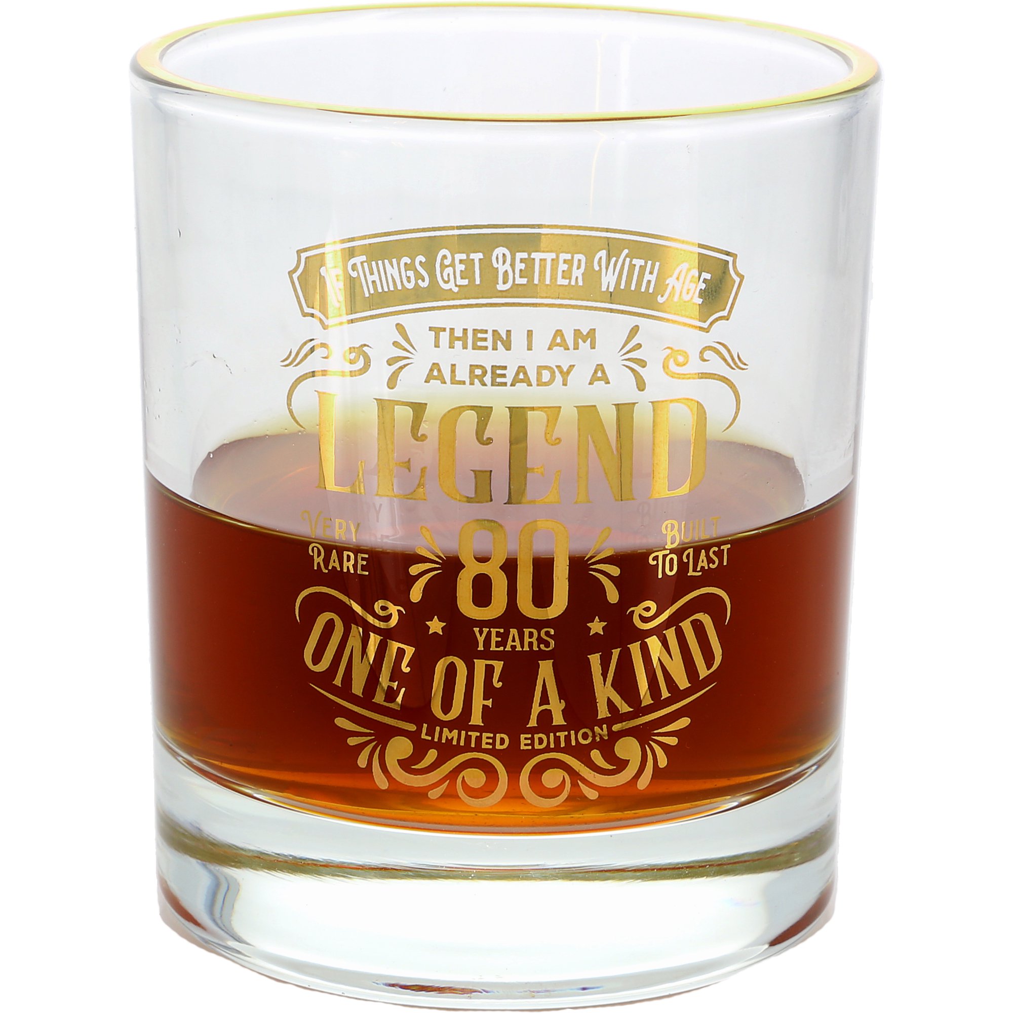 Pavilion Gift Company - 80 Years - 8 oz Rocks Glass
