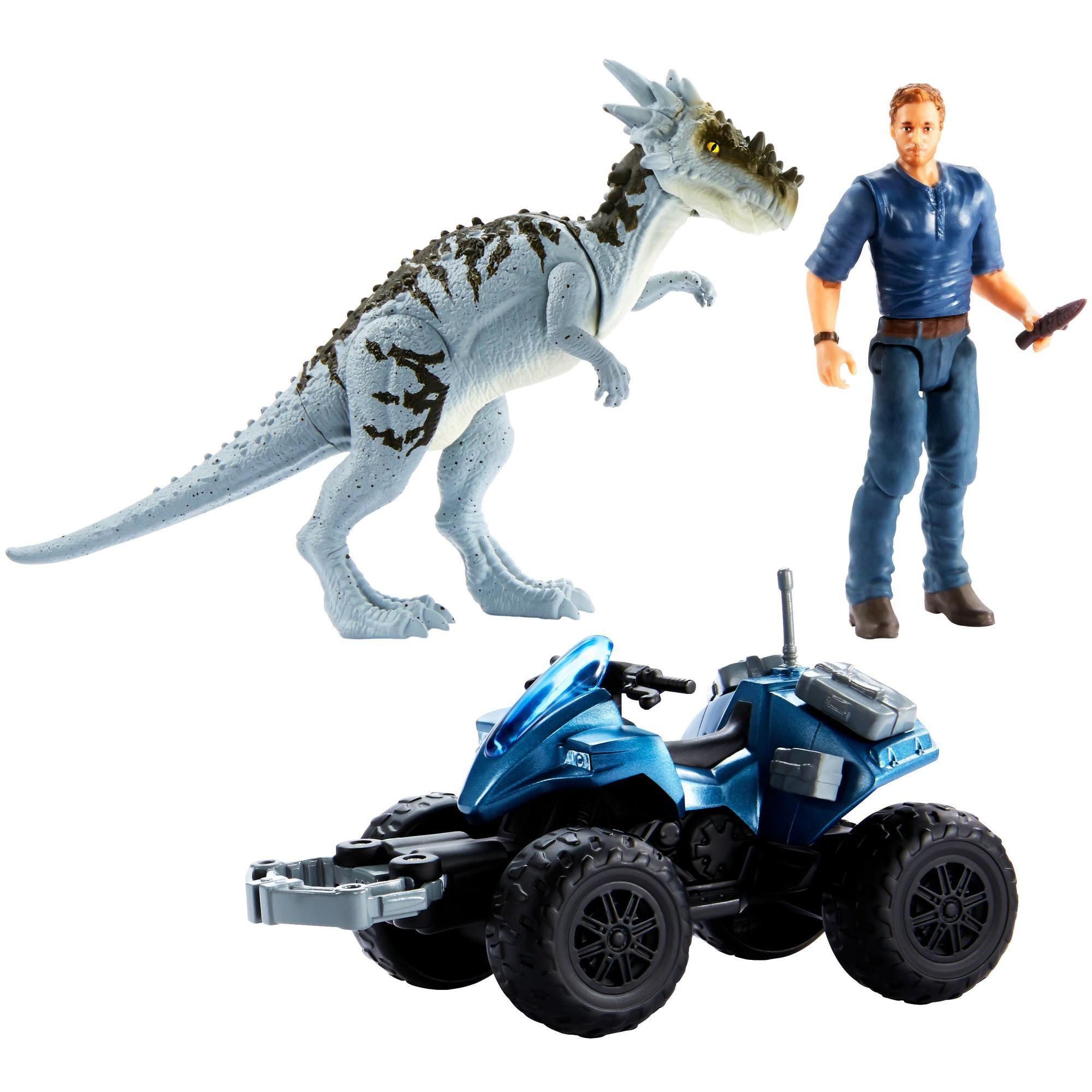 Jurassic World Deluxe Story Packs With Vehicles, Action Figures & Accessories
