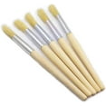 thumbnail image 2 of 5pcs Natural Pig Bristle Espresso Maker Cleaning Brush, 195mm(7.68'') Household Cleaning Brush, Paint Brush Parts Cleaning Brush, Natural Pig Bristle, Wooden Handle, 2 of 5