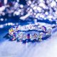 thumbnail image 3 of "Un poco de romance"?Pulseras de plata esterlina para mujeres hechas con cristales de la aurora boreal, regalos del día de San Valentín para mujeres, caja de joyería incluida para G, 3 of 5