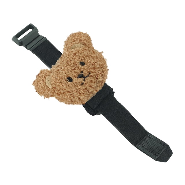 HILABEE Corde de Guitare Basse Amortisseur Silencieux Polyester Réglable Réduction de Bruit pour Ours Brun Foncé