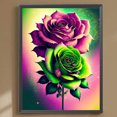 thumbnail image 1 of Pintura de diamante 5D DIY taladro redondo completo rosa decoración del hogar arte artesanal (NH3491) Hugtrwg Para estrenar, 1 of 9