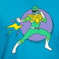 thumbnail image 3 of CafePress - Green Ranger Lightning Bolts Men's Classic T Shirt - Men's Fitted T-Shirt, 3 of 4