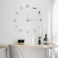 thumbnail image 6 of NOVELAR Modern Wall Sticker Clock, 15.7 inch, Adjustable 8-20 inch, Battery-Powered Silent Movement, Decorative Timepiece for Home or Office, 6 of 7
