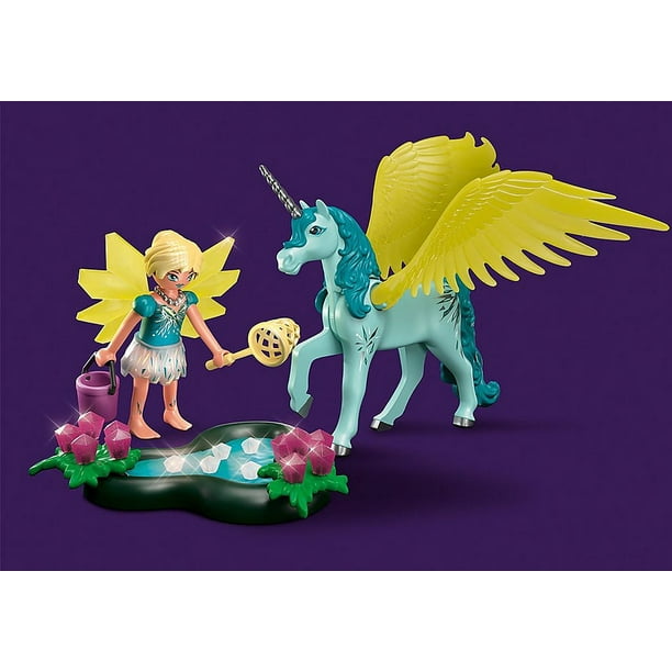 PLAYMOBIL - Princesse et licorne - Voiture et figurine - JEUX