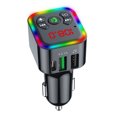 thumbnail image 1 of Bluetooth compatible con mini coche transmisor de manos manos libre teléfono móvil adaptador de radio inalámbrico accesorios universales Inevent VI001909-00B, 1 of 6