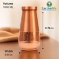 thumbnail image 4 of Botella de agua 2activelife de cobre puro de 1 L a prueba de fugas, 4 of 5