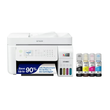 Epson EcoTank ET-4800 Wireless All-in-One Cartridge-Free Supertank Printer with Scanner, Copier, Fax, ADF and Ethernet