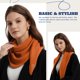 thumbnail image 3 of Bufanda triangular de lana merino ACUSHLA – Naranja, 3 of 6
