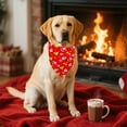 thumbnail image 6 of LIORAGLJ 25.6x16.5in Reversible Christmas Dog Scarf with Double-Sided Patterns for Pets Holiday Bib for Cats Dogs for Festive Events Photo Sessions and Daily Use, 6 of 6