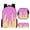 F12-Hot Pink, variant on FYDUU Girls Backpacks Ice Cream School Bag 3 Piece Backpack with Lunch Box Pencil Case for School Wear Casual Daypack School Supplies