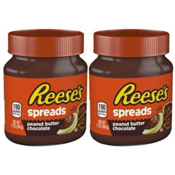 (2 Pack) Reese's Peanut Butter Chocolate Spread, 13 oz