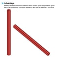 thumbnail image 4 of M3 Aluminum Spacers, 6 Pcs Metal Spacer Aluminum 3mm IDx5mm ODx80mm L Threaded Spacer for RC Car Drones, Red, 4 of 6