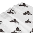 thumbnail image 4 of Shower Curtain, Black White Cute French Bulldog_A Waterproof Fabric Plastic Shower Curtain, Drying Fast Bathroom Curtain with 9 Buttonholes, Ruffle Shower Curtain 60x72in, 4 of 8