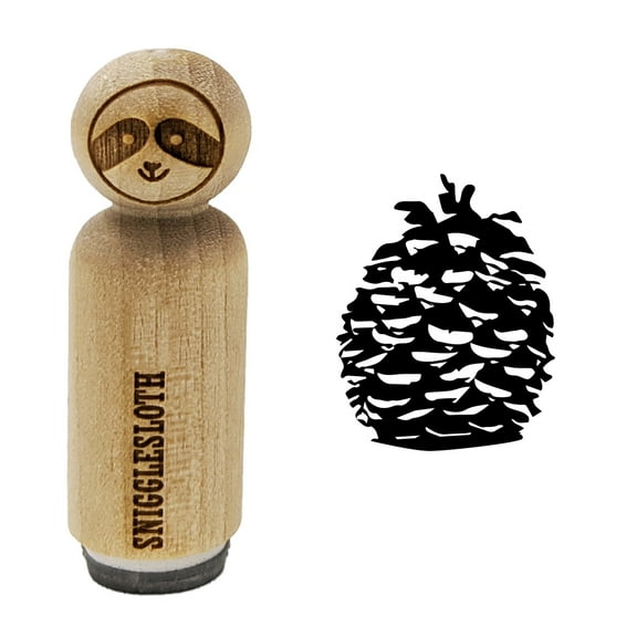 Pinecone Sketch Rubber Stamp for Scrapbooking Crafting Stamping - Medium 1 Inch