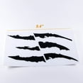 thumbnail image 4 of 1x Die-Cut Monster Claws Scratch Headlight Decal Vinyl Sticker Halloween Décor Universal Fit[black], 4 of 7