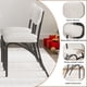 thumbnail image 4 of Kojooin Sillas de Comedor de Tela Boucle de Mediados de Siglo Patas de Metal Negro, Diseño Ergonómico y Cómodo para Uso en Cocina, Granja O Sala de Estar, 4 of 7