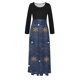 thumbnail image 4 of Vestidos de Navidad Para Mujer Estampado de Manga Larga Cuello Redondo Vestido Largo Playa Casual Maxi Sundress Odeerbi ODB202930, 4 of 6