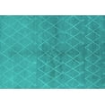 thumbnail image 1 of Ahgly Company Machine Washable Indoor Rectangle Oriental Turquoise Blue Industrial Area Rugs, 8' x 10', 1 of 4