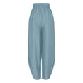 thumbnail image 6 of Cutuoiiu Women's Casual Loose Fit Harem Pants Solid Color High Waist with Side Pockets for Yoga Vacation Summer Wear Gifts, 6 of 6