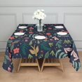 thumbnail image 3 of Pioneer Flower Floral Print Pattern Square Tablecloth,Waterproof Square Table Cover,Wipeable Spillproof Washable Table Cover for Home Kitchen Party Decor 42"X42"(107x107cm), 3 of 6