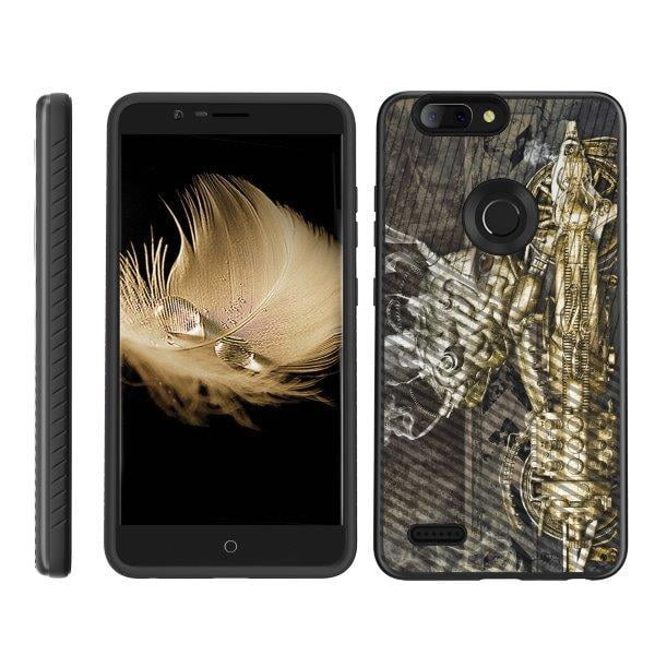 Turtlearmor A For Zte Blade Z Max Zte Sequoia Zte Zmax Pro 2 Z9 Grooved Case Shockproof Armor Engraved Grooves Slim Case Steampunk Machine Walmart Com Walmart Com