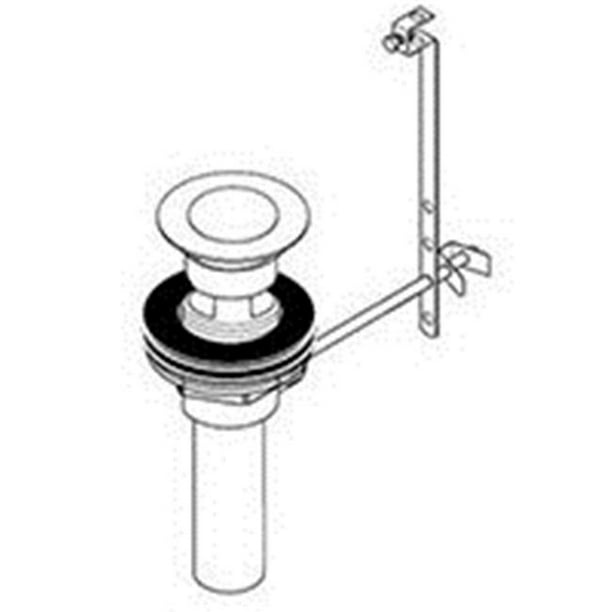 Hansgrohe 88509820 Drain with PopUp Assembly, Brushed Nickel