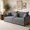 DARK GREY, variant on 81.9" King Pull Out Sofa Bed, 3-in-1 Convertible Velvet Couch with 3 Pillows, Beige+White