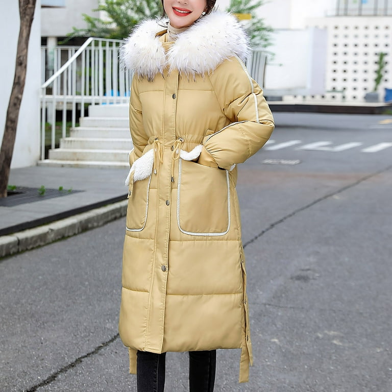 Padded fur 2025 coat womens