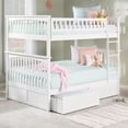 thumbnail image 1 of AFI Columbia Full Over Full Solid Wood Bunk Bed with 2 Storage Drawers in White, 1 of 10