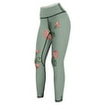 thumbnail image 6 of Rose Pattern High Waisted Leggings for Women Regular & Plus - No See Through Tummy Control Cycling Workout Yoga Pants without Pockets S, 6 of 6