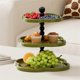 thumbnail image 2 of Retro Jewelry Rack Fruit Plate Dessert Display Rack Desktop Four-Leaf Ornament Storage Rack A, 2 of 4